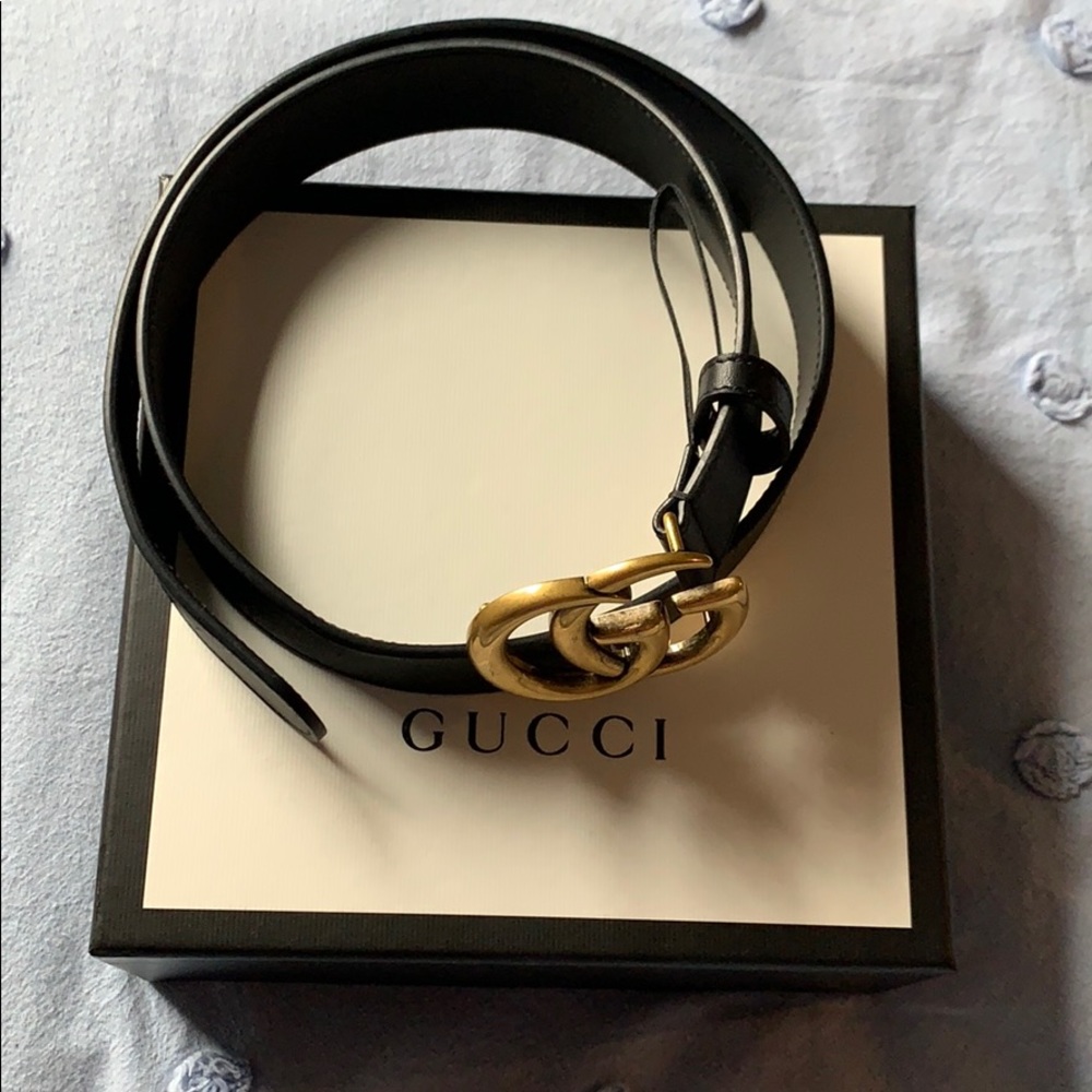 GUCCI DOUBLE G BELT - Picture 1 of 5